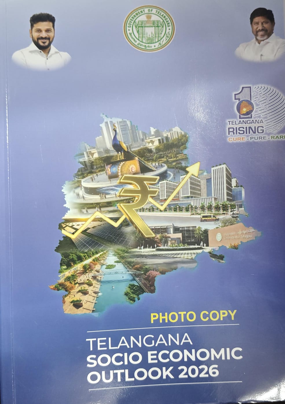 TELANGANA ECONOMIC SURVEY-2026 ( BLACK AND WHITE) PHOTOCOPY